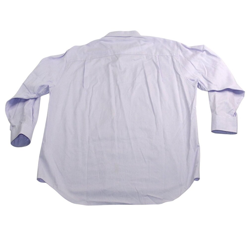 David Donahue Mens Neck 17 Light Purple Dress Shirt Business Attire - Picture 2 of 11